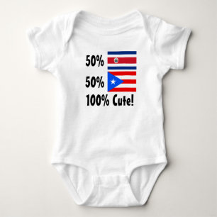 Body Portoricain de Rican 50% de côte de 50% 100%