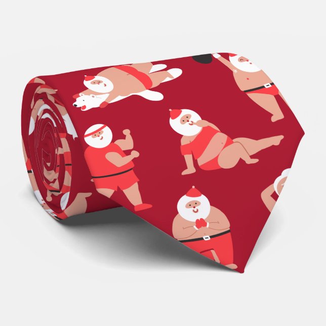 Body Positive Santa Holiday Wrapping Paper Krawatte (Gerollt)
