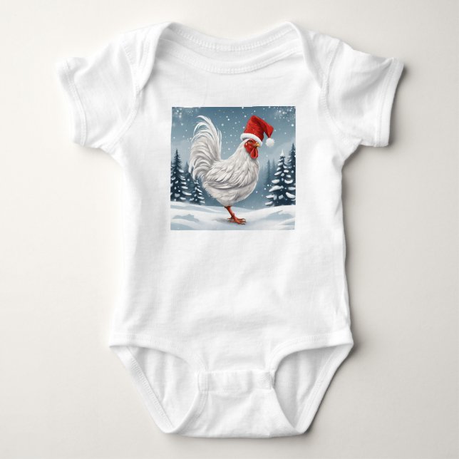 Body Poulet de Noël fantaisie, Poule de Noël, Poule de  (Devant)