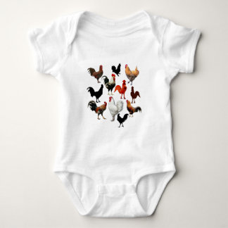 Body Poulets rustiques vintages de collage de coq