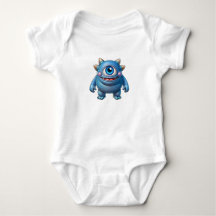 Body pour bébé avec "Bébé Monstre Cyclope"