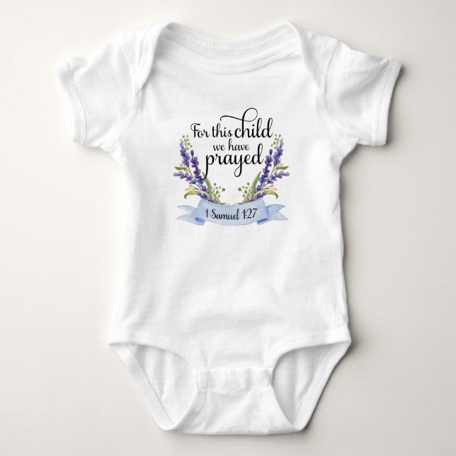 Body Pour cet enfant nous avons prié - 1h27 d'I Samuel (Devant)