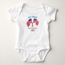 Premier 4 juillet 4e Toddler Patriotique USA Drape