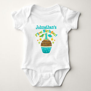 Body Premier anniversaire Cupcake (Garçons)
