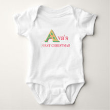 Premier bébé de Noël d'Ava 1er Noël