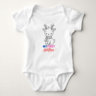 Body Premier bébé de Noël, mignon bébé Reindeer costume