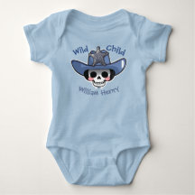 Premier Halloween de bébé, enfant sauvage cowboy s