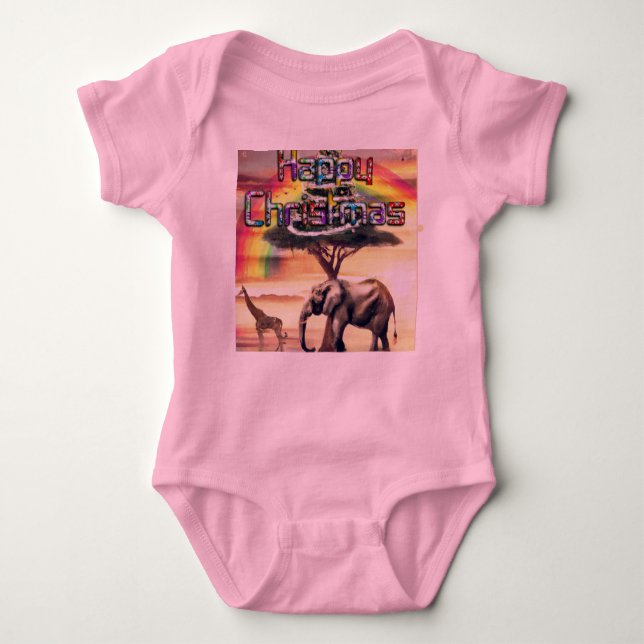 Body Premier Joyeux Noël Africain (Devant)