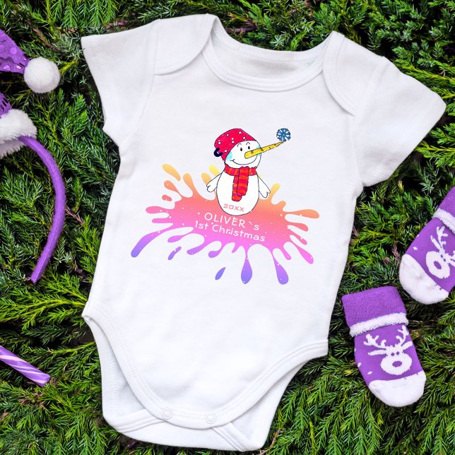 Body Premier maillot de bébé de Noël pour bébé Snowman (Créateur téléchargé)