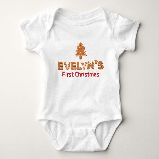 Body Premier pain d'épice de Noël d'Evelyn personnalisé (Devant)