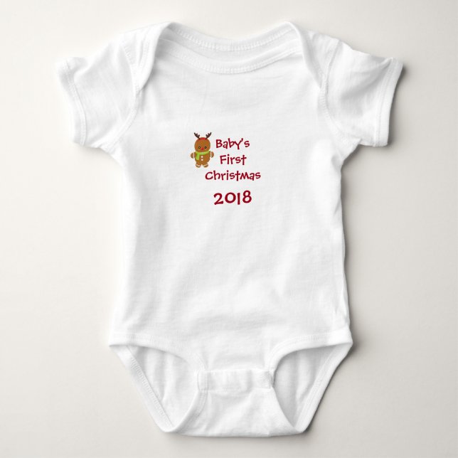 Body Premier pain d'épice de Noël du bébé (Devant)