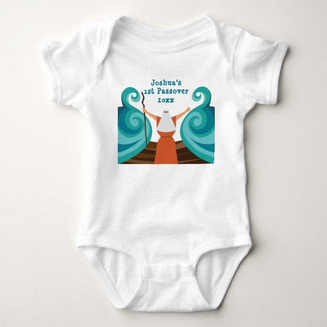 Body Premier Pâque de bébé Mélèze Mignon Personnalisé (Devant)