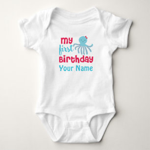 Body Premier poulpe de lapin de fille d'anniversaire