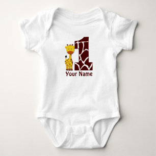 Body Première chemise BIrthday Giraffe