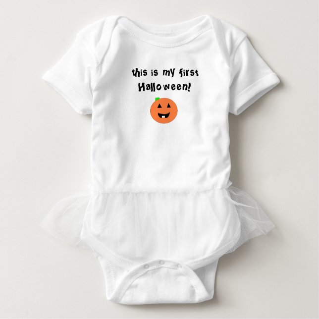 Body Première combinaison pour bébé d'Halloween (Devant)