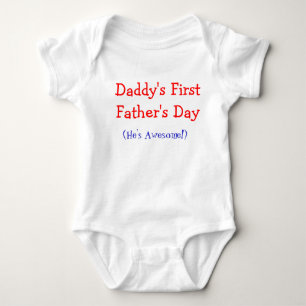 Body Première Fête des pères de papa Bébé Onsie