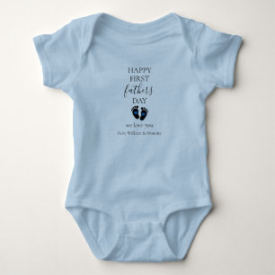 Body Première Fête des pères - Empreintes bébé et Coeur