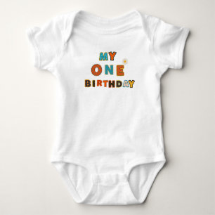 Body Première fille de bébé anniversaire