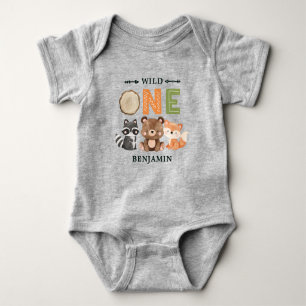 Body Première Forêt WILD ONE personnalisée Anniversaire