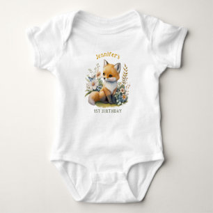 Body Première Forêt WILD ONE Personnalisée Fox Baby Bod