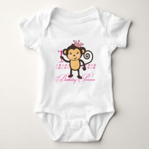 Body Première princesse Shirt de singe d'anniversaire
