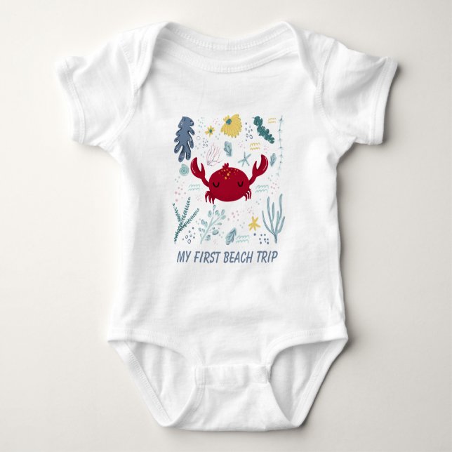 Body première sortie de plage unisex Bodysuit bébé (Devant)