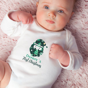 Body Prénom de Noël Editable Père Noël Vert