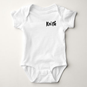 Body Prénom Keith Bébé,