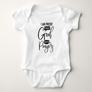 Body Preuve drôle Dieu répond à la prière unisex