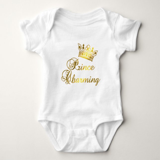 Body Prince Charming in Gold T-shirt pour bébé ou adult (Devant)