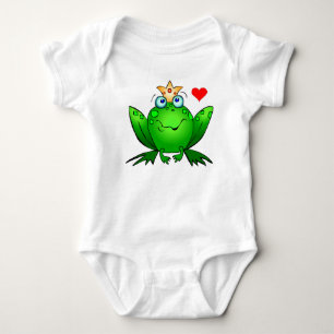 Body Prince Crown Heart Cute Cartoon de grenouille