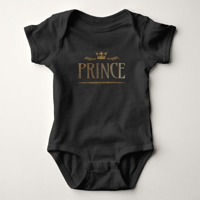 Body Prince Lettering - Gold Luxury Royal Crown Son (Devant)