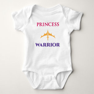 Body Princesse Guerrière Baby Girls Chemise Lumière