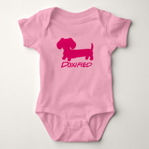 Body Princesse Rose Dachshund Doxified Baby One Piece