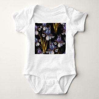 Body Printemps Irises : Broderie Art Renaissance