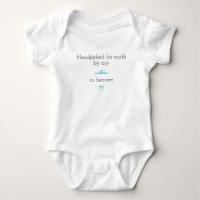 Pris à la main pour le bodysuit de bébé en terre