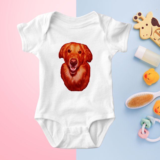 Body Profil avant Red Golden Retriever (Red Golden Retriever Front Profile Baby Bodysuit)