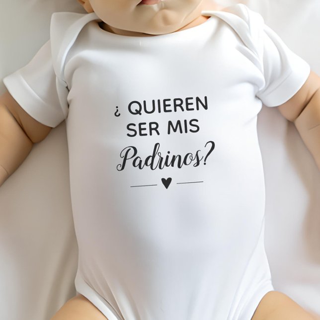 Body Proposition Quieren Ser Mis Padrinos Godparents (Créateur téléchargé)