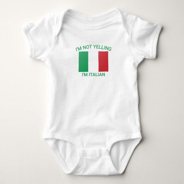 Body Pros Speedy Je ne hurle pas Je suis Italien Italie (Devant)