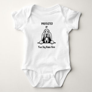 Body Protégé par Bloodhound Dog, Custom Dog Name