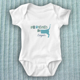 Body Protégé Par Nom De Chien Mignonne Bodysuit Bébé