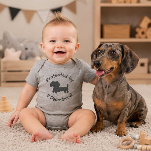 Body Protégé par un Dachshund - Bébé amateur de teckel