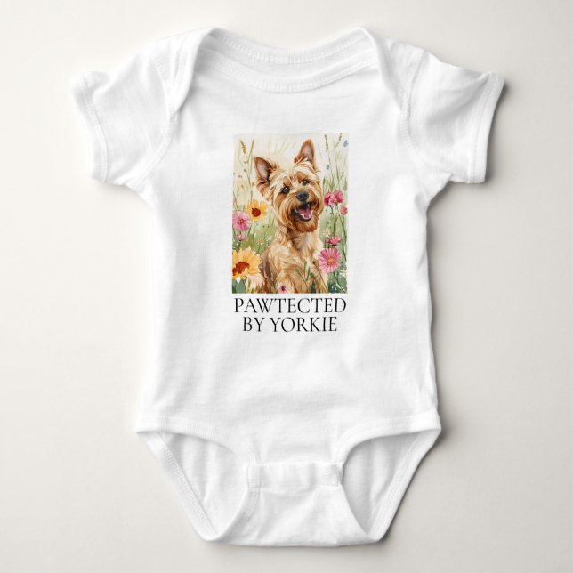 Body Protégé par Yorkie Baby Bodysuit Cadeau (Devant)