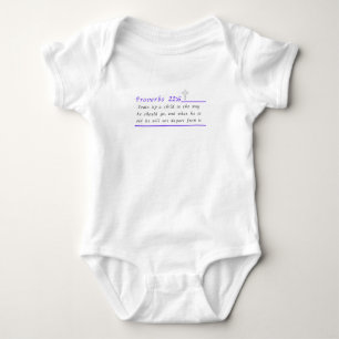 Body Proverbes 22:6 Chrétien Bodysuit Un Pièce pour béb