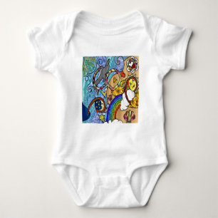 Body Psychédélique des années 60 rétro à la plage Vêtem