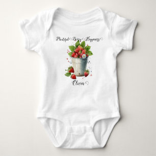 Body Pun aux fraises sur mesure - Bonheur aux baies abo