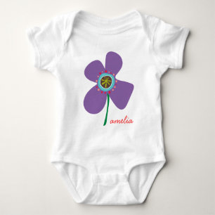 Body Purple Daisy Pop Whimsical & mignonne Fleur été
