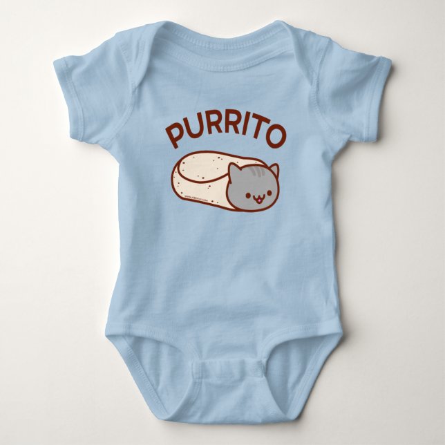 Body PURRITO - Le chat Burrito Baby Bodysuit (Devant)