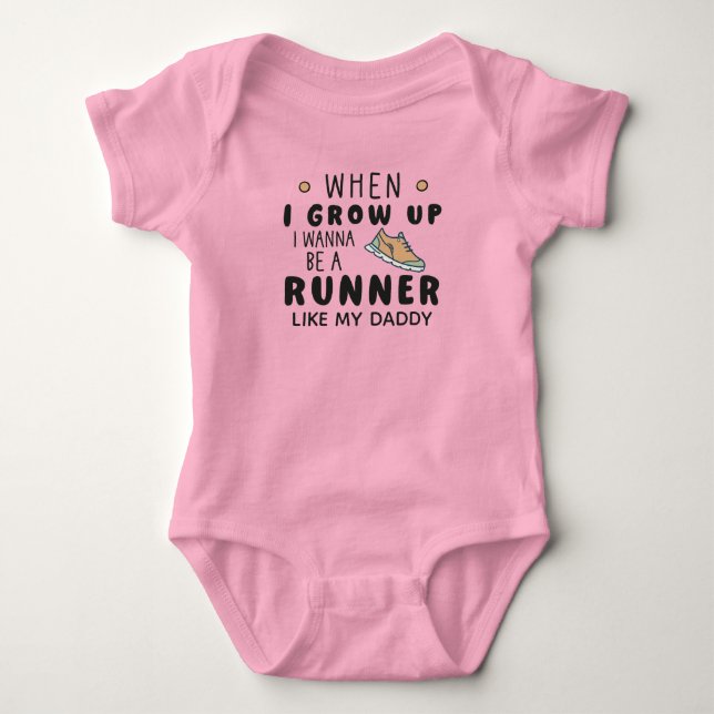 Body Quand je grandis, je veux être coureur comme mon p (Devant)