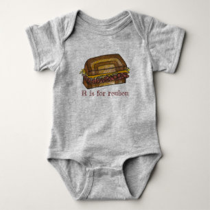 Body R est pour Reuben Sandwich Foody Alphabet Initial